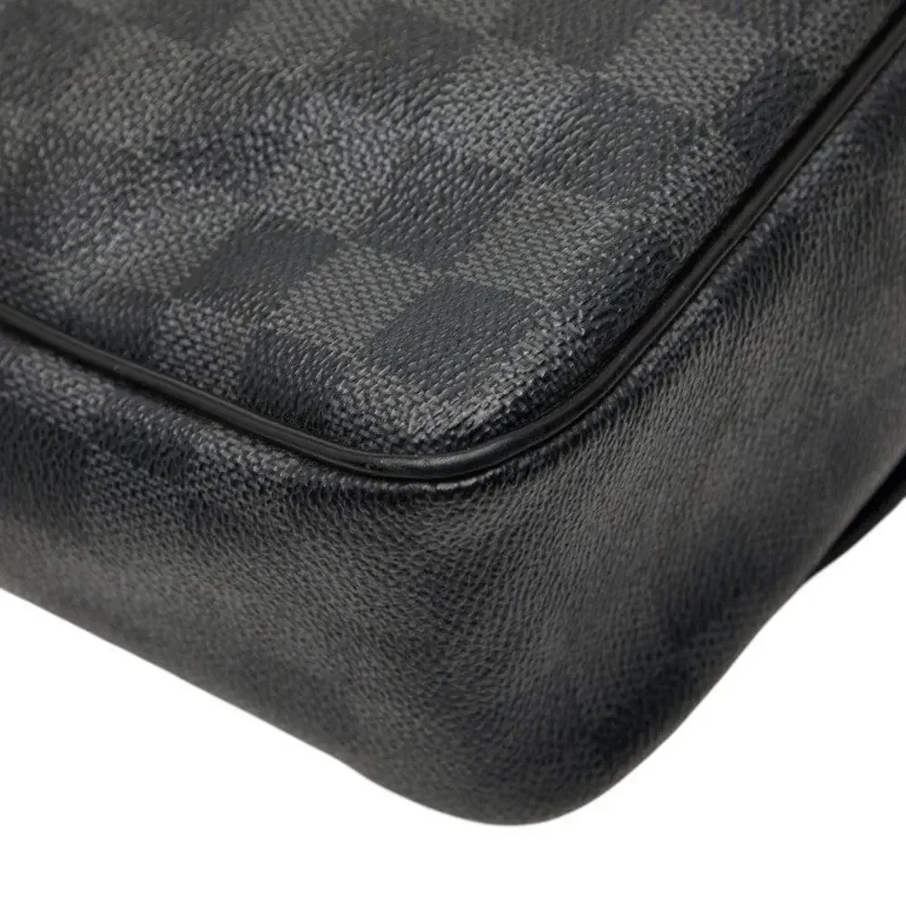 Louis Vuitton Damier Graphite Daniel MM Shoulder Bag Black